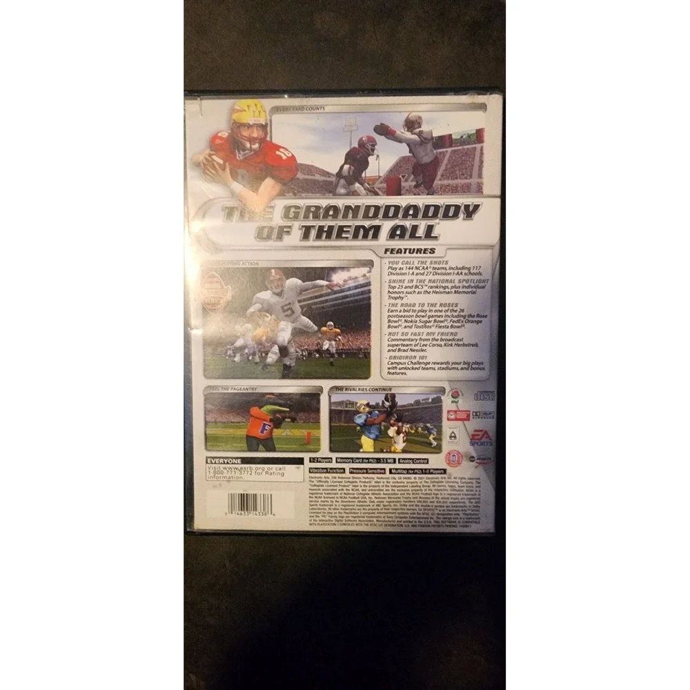 NCAA Football 2002 (Sony PlayStation 2, 2001) Manual Included